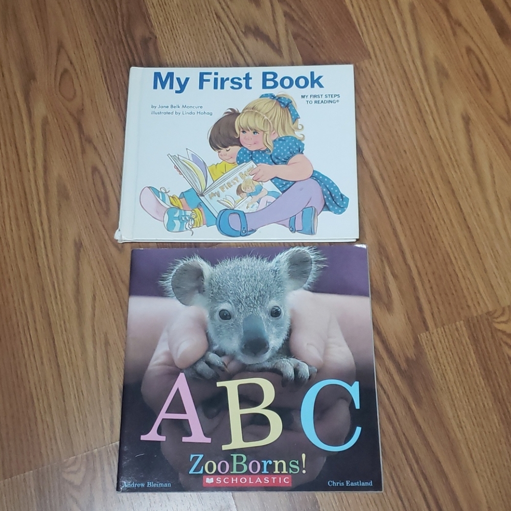 2 kids childrens book lot set Vintage ABC NWOT